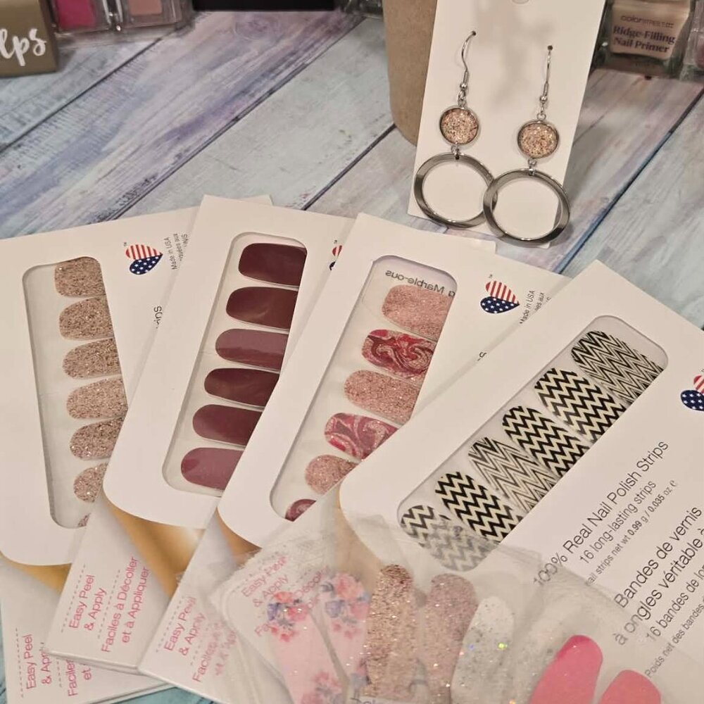 Color Street Pink Press On Nail Design Bundle